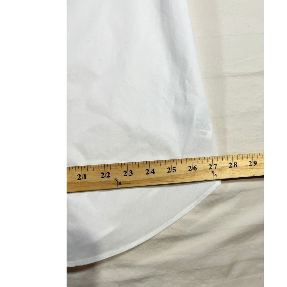 Talbots Plus White Sleeveless Wrinkle Resistant Button Down Shirt 2X ID5134 - Picture 13 of 15